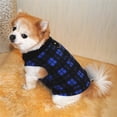 thumbnail image 3 of piezas de ropa para perros Ropa de vellón para mascotas Camisa a cuadros cómoda, 3 of 6