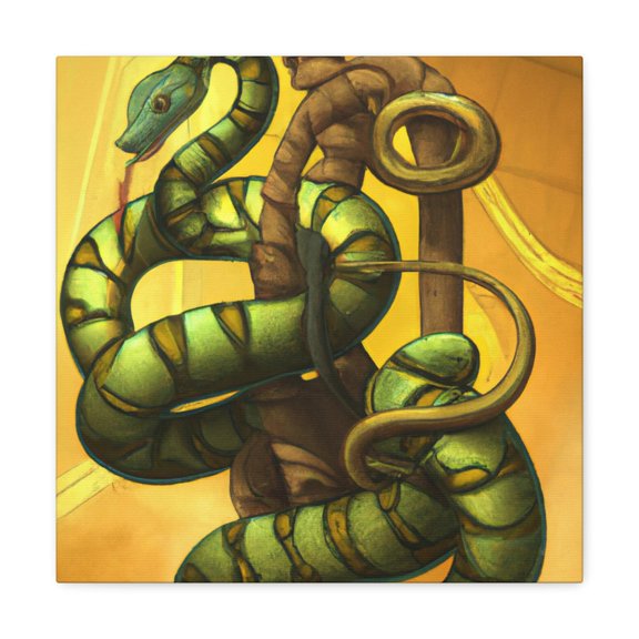 Victorian Green Python Dream - Canvas
