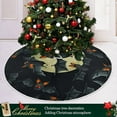 thumbnail image 6 of FMSHPON Halloween Bat Moon Xmas Christmas Tree Skirt Stand Mat for Holiday Party Decoration Indoor Outdoor 36 inches, 6 of 6