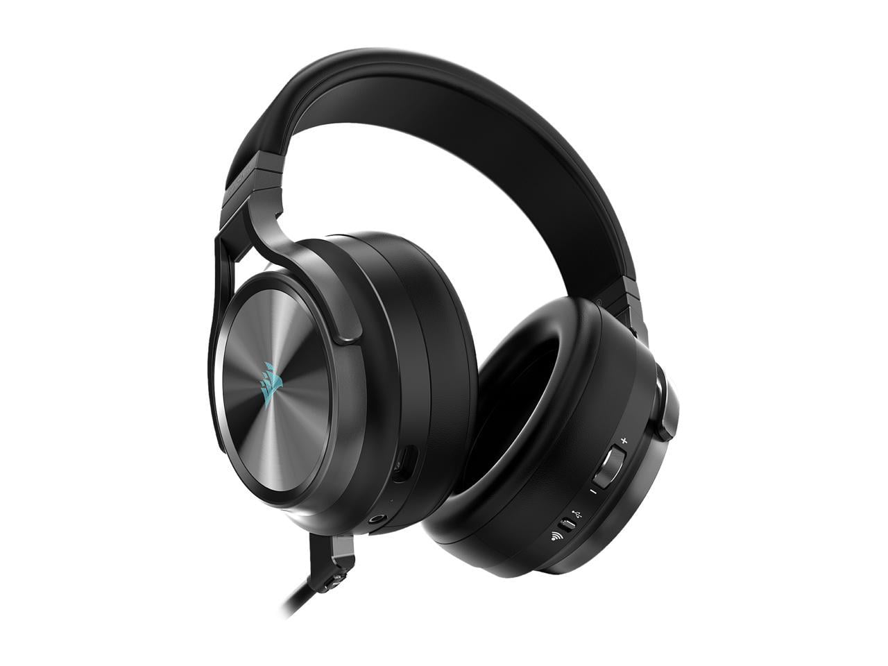 Corsair Virtuoso RGB Wireless Gaming Headset - High-Fidelity 7.1 Surround  Sound w/Broadcast Quality Microphone - Memory Foam Earcups - 20 Hour  Battery