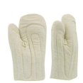 thumbnail image 2 of par de guantes de horno resistentes al calor, de algodón texturizado y antideslizantes, para hornear en la cocina, 27,5 cm, 2 of 5