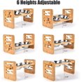 thumbnail image 3 of Elevated Slanted Feeding Bowl for Cat&French Bulldog,Pet Food and Water Bowl with Adjustable Bamboo Stand,Anti Slip Dog Cat Bowl ShopWise Round, 3 of 8