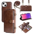 thumbnail image 1 of Compatible with  13 Mini Wallet Case  Multi-Function Wallet Case  2 in 1 Detachable Magnetic Wallet Case with Card Holder  PU Leather Flip Cover with Lanyard, 1 of 8