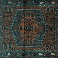 thumbnail image 1 of Ahgly Company Indoor Square Persian Light Blue Traditional Area Rugs, 3' Square, 1 of 4