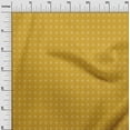 thumbnail image 2 of oneOone Cotton Poplin Twill Gamboge Yellow Fabric Small Motif Bandhani Sewing Craft Projects Fabric Prints By Yard 56 Inch Wide, 2 of 4
