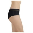 thumbnail image 2 of Women's Vanity Fair 18195 Light & Luxe Hipster Panty (Midnight Black 5), 2 of 3