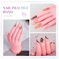 thumbnail image 5 of Buqikma Mano de práctica de uñas para uñas acrílicas, mano de maniquí para práctica de uñas, mano falsa flexible para manicura, mano de práctica de uñas, 1 pieza, 5 of 5
