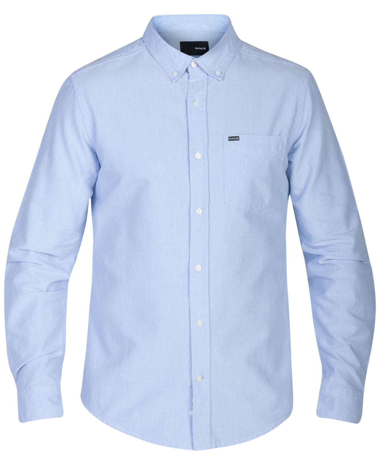 Hurley NEW Blue Oxford Mens Size 2XL Button Down LongSleeve Woven Shirt