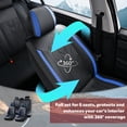 thumbnail image 4 of Fit for CHEVROLET EQUINOX 2005-2026 Seat Cover, Blue Car Seat Covers, Waterproof Faux Leather 5 Seats Full Set Non-slip Protect and Upgrade Seats, Pet Car Seat Covers, 4 of 9