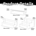 thumbnail image 3 of Acrylic Riser Clear Display Risers, Ngxiha Perfume Stand Organizer, Clear Acrylic Shelf Risers for Display Stands for Food, Tabletop Use, Figurines, Clear Cupcake Stand Risers, 3 of 7