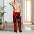 thumbnail image 6 of Fotbe The Red Head Skull Men's Pajama Pants,Sleepwear Pants,Pj Bottoms Drawstring And Pockets-Small, 6 of 7