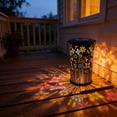 thumbnail image 6 of Solar Garden Lantern with Colorful LED Projection, Waterproof Outdoor Hanging Light for Patio, Yard, Porch Decor, 6 of 6