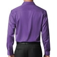 thumbnail image 2 of DEMEANOR Mens Long Sleeve Cotton Stretch Button Down Shirts Basic Business Shirt, 2 of 6