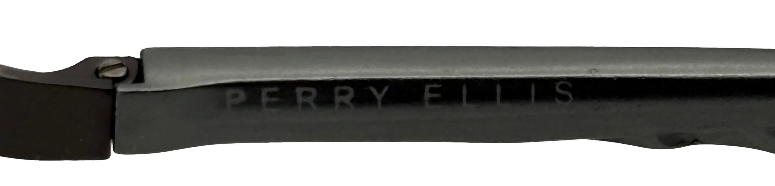 Perry Ellis Metal Men's Rectangle Sunglasses, Gunmetal, Smoke Lens PE75. 2