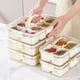 thumbnail image 5 of Naiovety Tablero portátil con tapa y asa Solución versátil de almacenamiento de alimentos limpia e higiénica Organizadores de utensilios de cocina 4 cuadrícula, 5 of 6