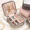 thumbnail image 4 of facefd Travel Jewelry Organizer Display Storage Box Compact for Necklace Ear Studs White, 4 of 9