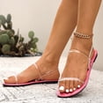 thumbnail image 3 of Chaussures de Marche pour Femmes à la Mode Décontractées Polyvalentes à Bride Transparente à Talons Bas Grande Taille Style Printemps/été Sandales Tendance et Confortables, 3 of 8