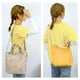 thumbnail image 5 of Bolso grande de lona para el hombro Bolso casual de mujer Bolso de trabajo Bolso de compras Bolso de viaje Bolso bandolera Amarillo + caqui + gris claro, 5 of 5