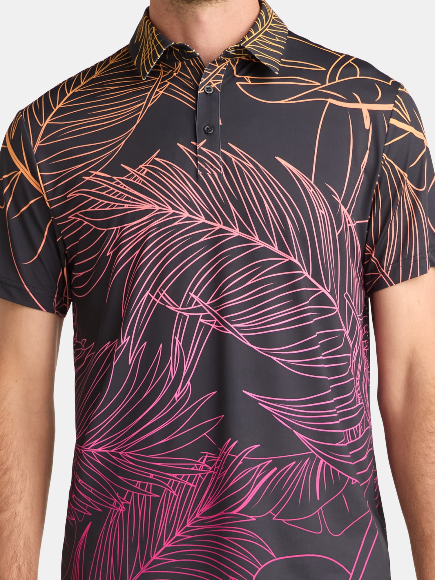 Birdie Bound Novelty Print Polo Golf Shirt; Men's & Big Men's Sizes S-5XL