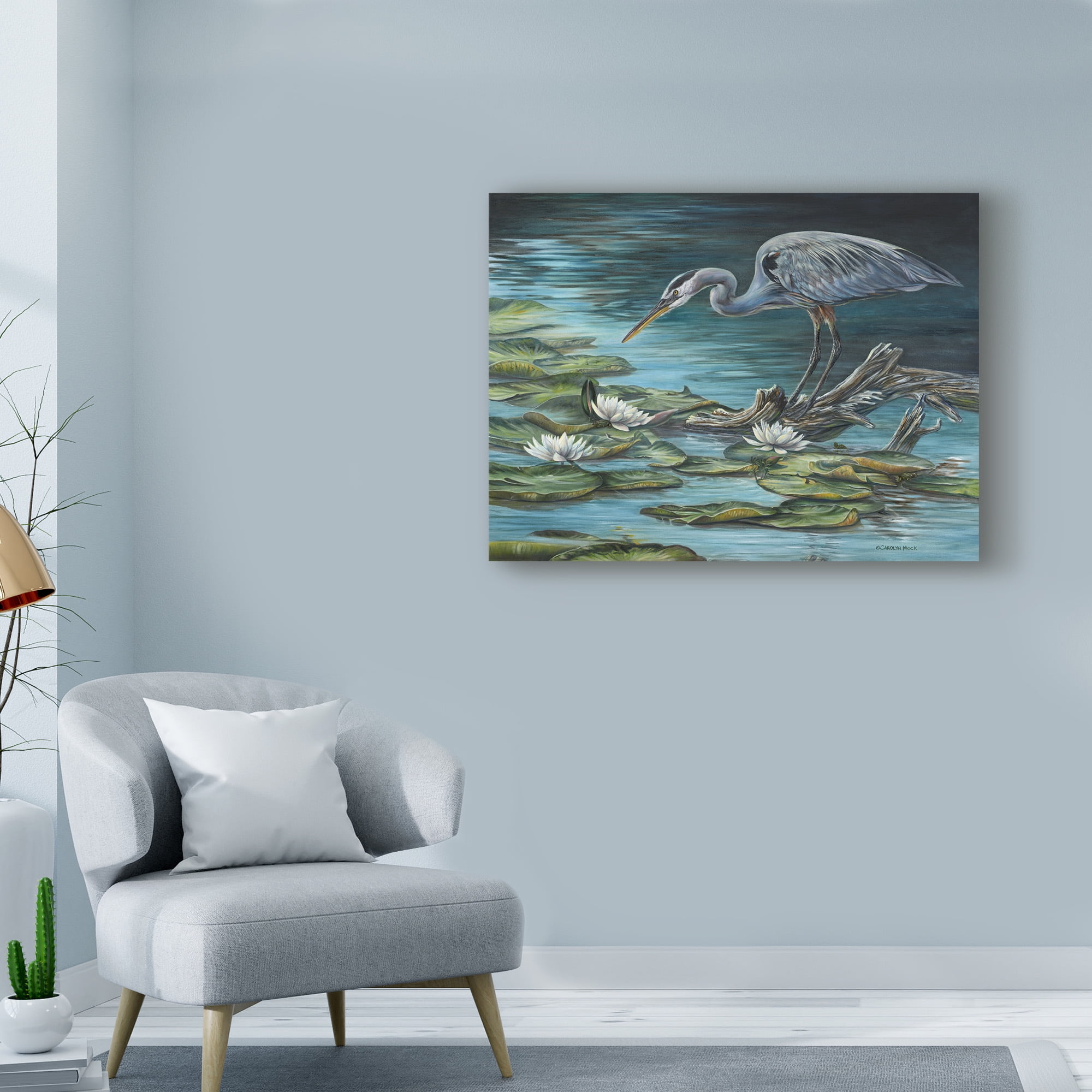 Carolyn Mock 'Heron Haven' Canvas Art