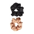 thumbnail image 4 of Goody Forever Ouchless Satin Scrunchie, Damage-Free Wear, Black and Brown, 2 Ct, 4 of 7