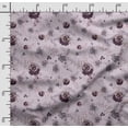 thumbnail image 2 of Soimoi Floral Printed, Poly Canvas Fabric, Decor Sewing Fabric by The Yard 56 Inch Wide,Decorative Fabric for Curtains Tote Bags, Brown & Pink, 2 of 5