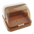 thumbnail image 4 of jifeng Bottle Drying Rack Dustproof Drain Tray Storage Box for Bowl Chopsticks Dish Khaki, 4 of 9