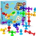 thumbnail image 1 of Suction Toys, 40 Pcs Silicone Sucker Toys,Baby Bath Toys,Sensory Toys For Autism,Toddler Travel Toys,Suction Cup Building Toy,STEM Toys Pop Toys Boys Girls Birthday Xmas Gifts Kids Party Favours, 1 of 4