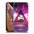 thumbnail image 1 of Head Case Designs Officially Licensed Peanuts Snoopy Space Cowboy Nebula Triangle Soft Gel Case Compatible with Apple iPhone XR, 1 of 7