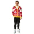 thumbnail image 3 of Harry Potter Men's Hogwarts Houses Ugly Christmas Sweater Knit Button-Up Cardigan, 3 of 7