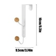 thumbnail image 5 of kkbbma Under $5 Over The Door Hook, Heavy Duty Over Door Hanger Holder for Coat Robe Hat Clothe Towels Hanging, Bathroom Organizer Towel Rack, 5 of 8