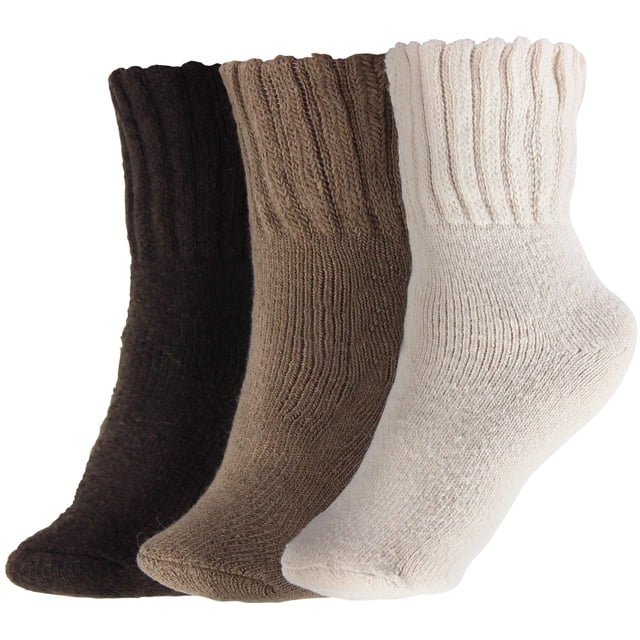 Calcetines BenSorts para mujer, cálidos, lisos, gruesos, paquete de 3 pares