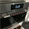 thumbnail image 3 of ZIATUBLES 6 PCS Refrigerator Door Handle Wraps Washable Kitchen Appliance Handles Decor Fridge Microwave Oven Anti-Static Protector Cozy Home Decor, Cherry Black, 3 of 7