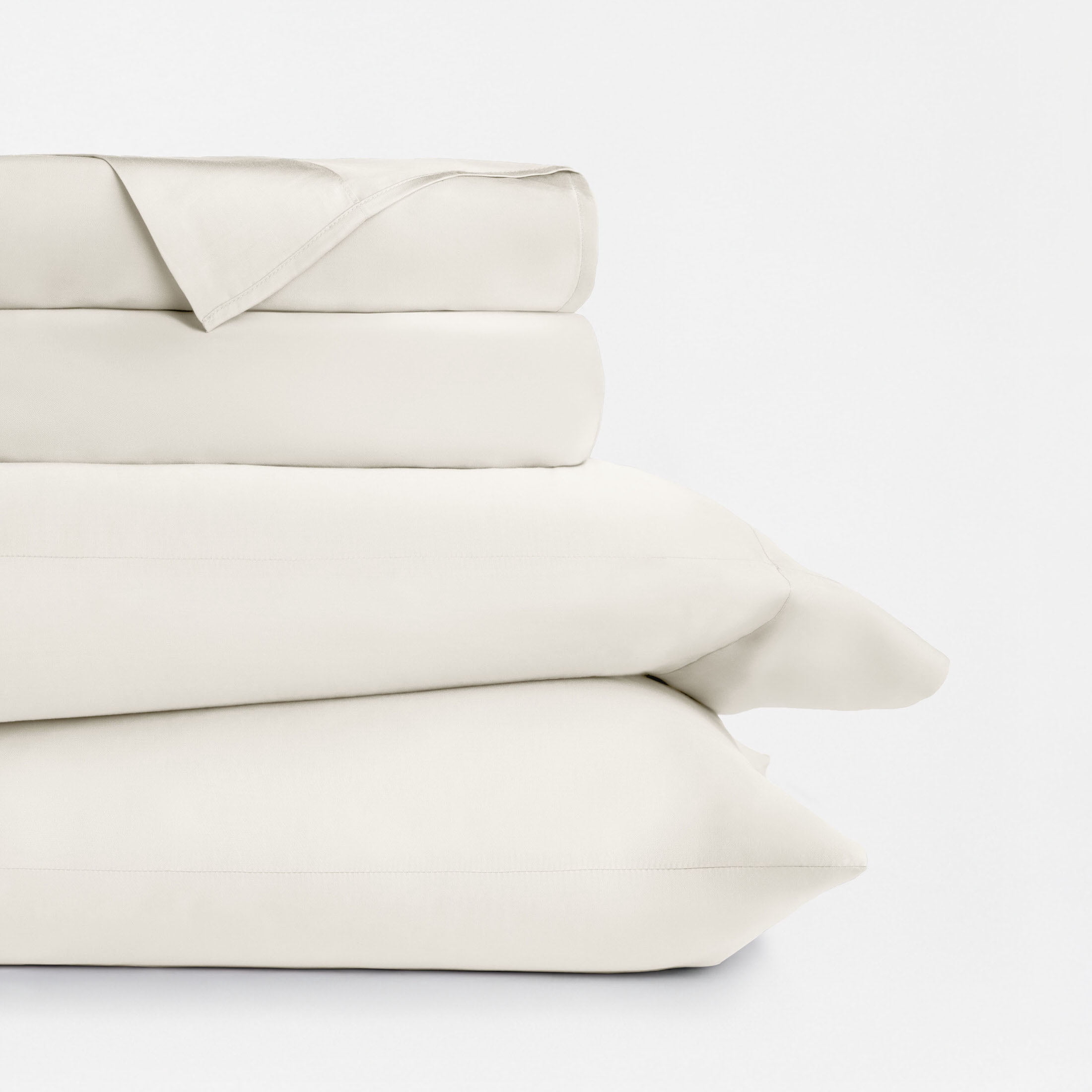 Luxury Cooling 100% Rayon From Bamboo Silky Soft Bed Sheets Set Ivory Full Size Bedding by Comfort Canopy