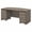 Modern Hickory-Moder, variant on Studio C 72W Bow Front Desk with File Cabinets in White - Engineered Wood