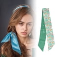 thumbnail image 2 of Unique Bargains 1 Pc Headband Patterns Satin Hairband for Women Green, 2 of 6