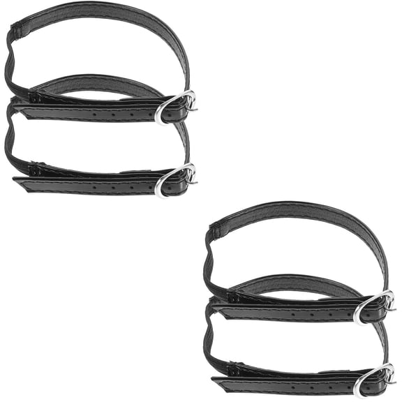 HEALEEP Adjustable High Heel Straps Black for Comfortable Walking 4Pcs