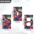 thumbnail image 7 of Yayeee Blank Wall Plate Cover 1-Gang 4.5"x2.7" Home Unused Decorative Outlet, Ethereal Floral Harmony, 7 of 7