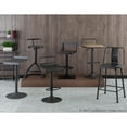 thumbnail image 3 of Beta Industrial Barstool In Antique And Camel Faux Leather - Set Of 2, 3 of 11