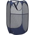 thumbnail image 1 of Cesto de lavandería plegable de malla Dinheiro Handy, cesta ligera y plegable para lavar, almacenamiento de ropa para habitación de niños, residencia universitaria, hogar, viajes y campamentos, color, 1 of 6