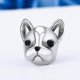 thumbnail image 3 of Plata de Ley 925 socios leales Bulldog Francés perrito cuentas de animales aptos para mujeres pulseras con dijes joyería para perros, 3 of 3