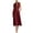 Wine, variant on YuXingFu Wedding Guest Dresses for Women Summer Maxi V-Neck Plus Size Womens Dress Sleeveless for Vacation Long Casual Summer Wine S