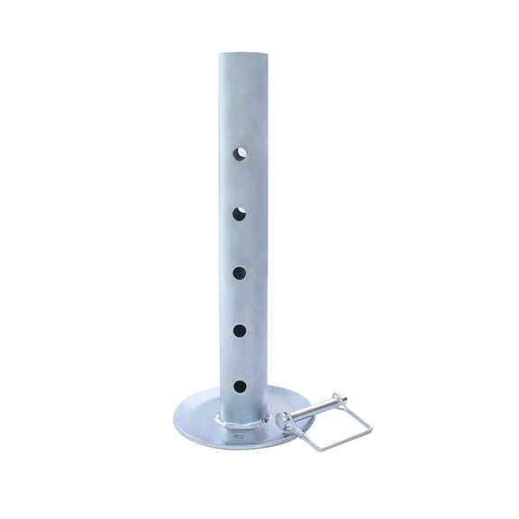 TOWKING Trailer Jack Drop Leg, Adjustable Foot, Extension for 2" ID Jacks Tube, 2,000 lbs, Silver for Car,RV, Vacation