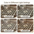 thumbnail image 7 of ODIKA 8'x10' Washable Area Rug Durable, Non-Slip Throw Retro Large Faded Ornamental Details Couch Checkered Door for Living Room, Under Sectional, Family, 7 of 7