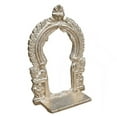 thumbnail image 3 of Coolboss Thiruvachi (4x2.5inch), Brass Metal Prabhavali Hindu Diety Arch Frame, Prabhawal, Prabhai with Stand, peedam, Peeta, for Pooja Abisheka Purpose, Decoration, Varamahalakshmi for God, 3 of 5