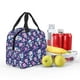 thumbnail image 5 of Easygdp Skull Purple Flower Bolsa Térmica Premium - Tela Oxford Impermeable, Gran Capacidad, Bolsillo Frontal, Unisex para Trabajo, Escuela, Actividades al Aire Libre y Picnics, 5 of 8