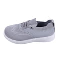 thumbnail image 6 of Orthopedic Walking Shoes for Women Woven Breathable Mesh Sneakers Lightweight Non Slip Arch Support Slip on Flat Shoes Light Gray Size 6.5, 6 of 6