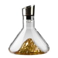 thumbnail image 2 of Stainless Steel Pourer Dispenser Pot with Aerator Filter Hand Blown Iceberg 1600ml, 2 of 9
