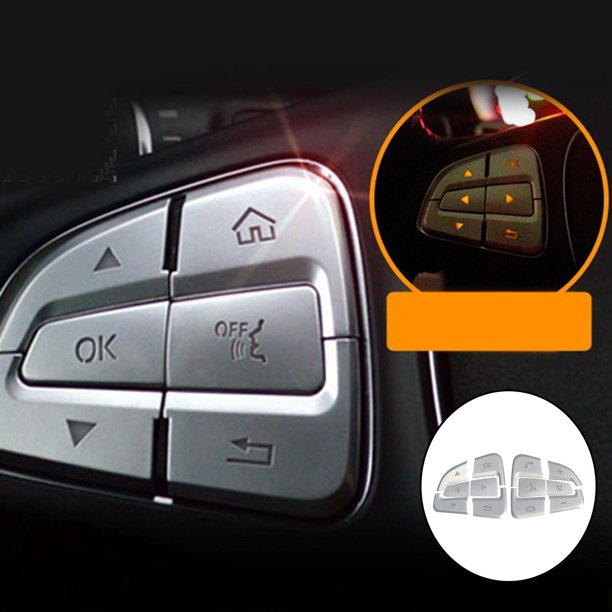 Embellecedor de Botón de Vonte Automotriz, Decoración Lnner, 12 Uds., Apto para GLC GLE GLS, Piezas de Repuesto Pteadas, Duradero, de Alto Rendimi Flecha Macarena Cubiertas de volante