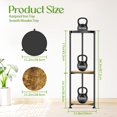 thumbnail image 2 of Metal & Wood Plant Stand Indoor & Outdoor Multi Levels lbs Capacity, 2 of 7